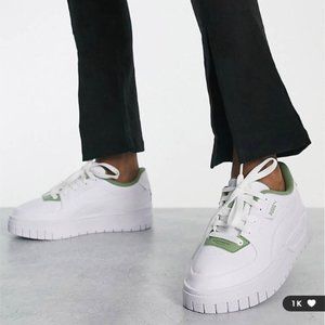 Puma Cali Dream Terry Women's Sneakers- white/dusty green